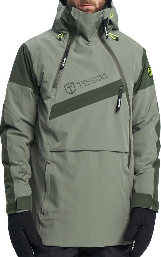 TENSON aerismo jackorak ski jas grijs/groen heren