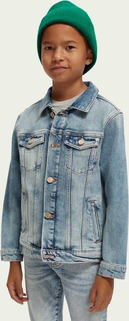 Scotch & Soda Denim truckerjack van biologisch katoen