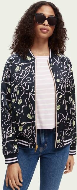 Scotch & Soda Multi Vest Printed Reversible Bomber Jacket