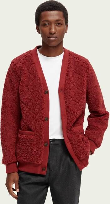 Scotch & Soda Teddy vest met quilt patroon