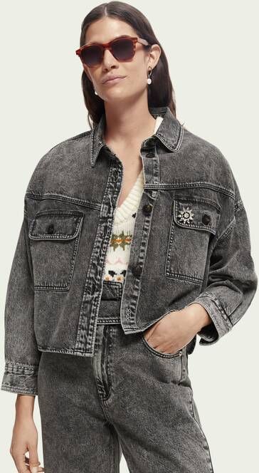 Scotch & Soda Spijkerjas met verwassen afwerking