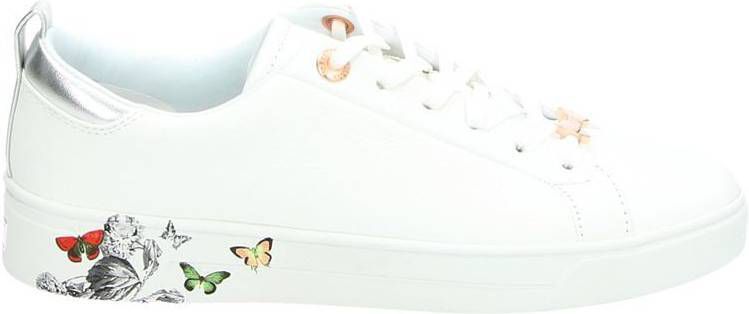 Ted Baker Mispir white narnia lage sneakers wit Jassenshoponline.be