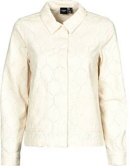 Vero Moda Vmsmilla LS Loose EMB Jacket , Wit, Dames