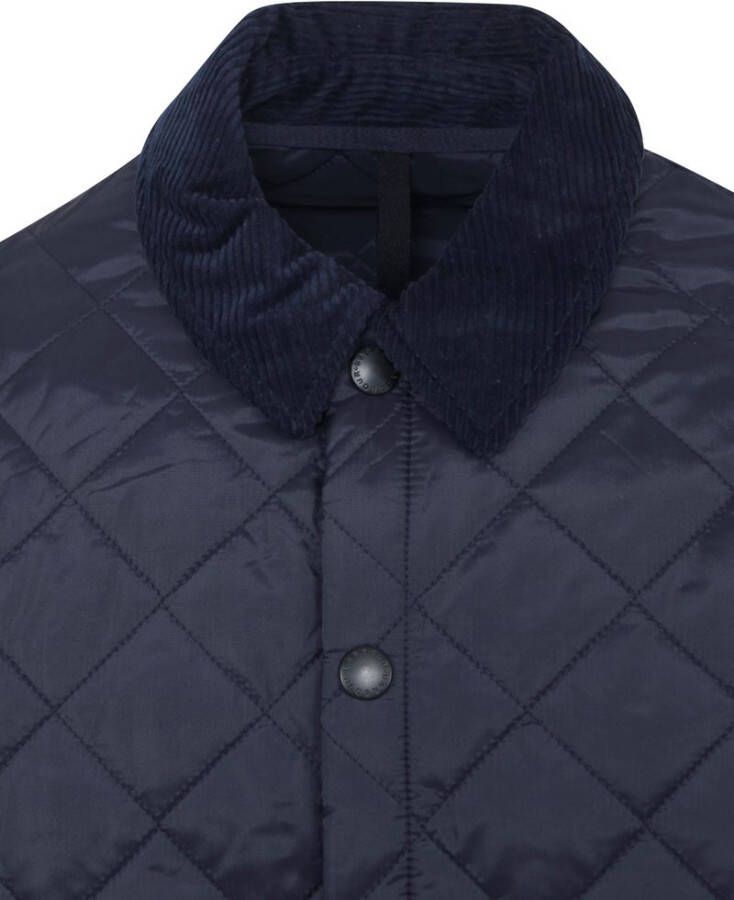Barbour Heritage Liddesdale gewatteerd Jas , Blauw, Heren
