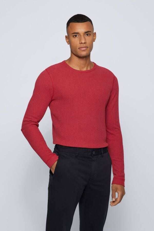 Hugo Boss T shirt Longsleeve Tempest Rood