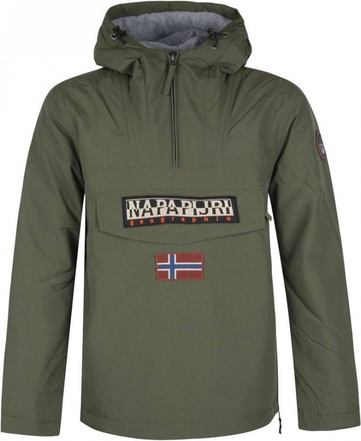Napapijri anorak/winterjas Rainforest winter 2 met logo kaki
