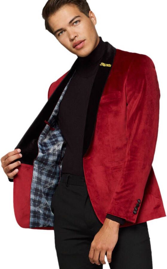 Opposuits Christmas dinner jacket burgundy