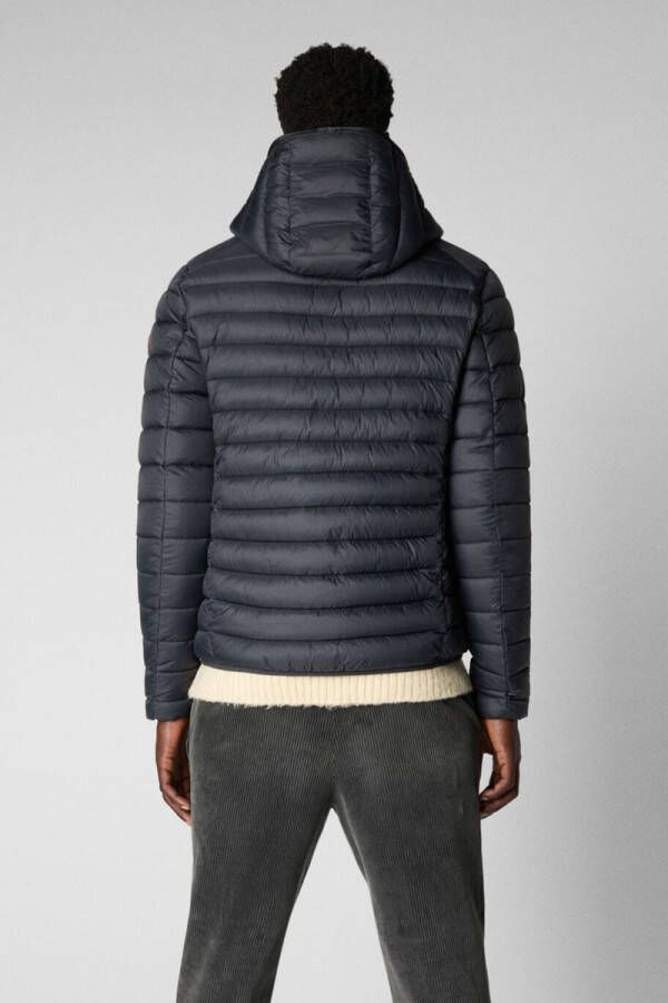 Save the Duck Donald gewatteerd jack met ritszakken en capuchon