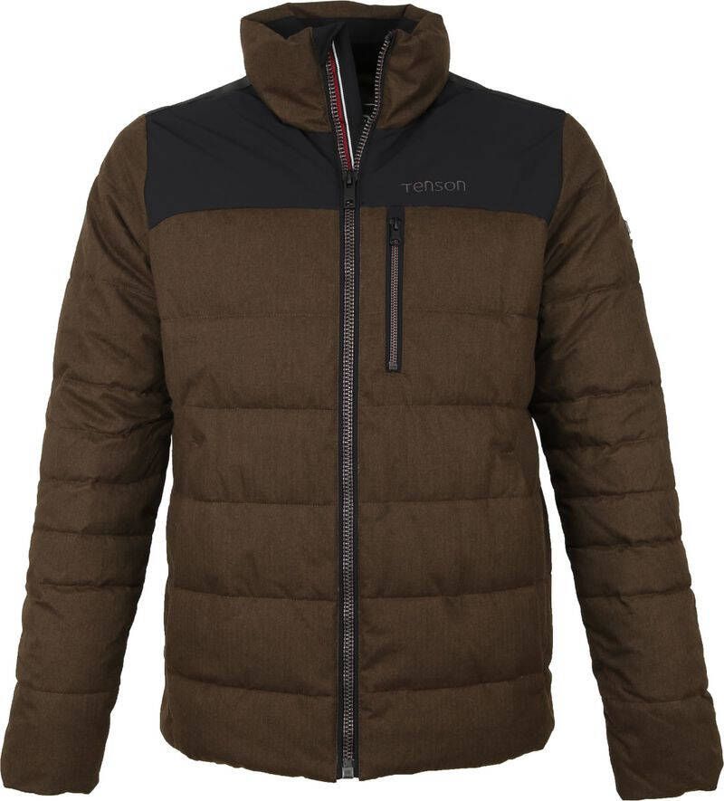 Tenson Pufferjack Olin Heren Polyesteer Kaki Mt