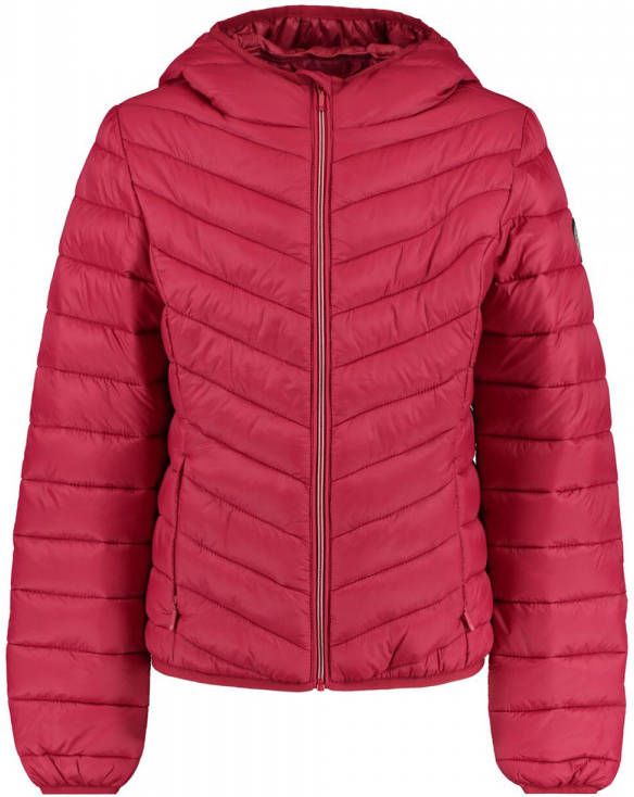 America Today Junior gewatteerde tussenjas Alice rood