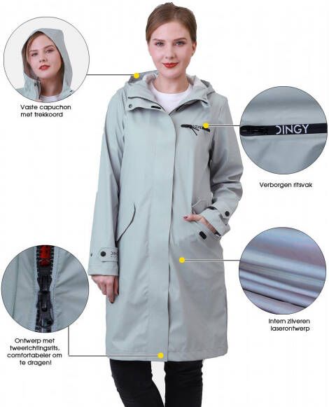 Dingy Weather Regenjas Dames Lang Jas Regenpak Belle 2