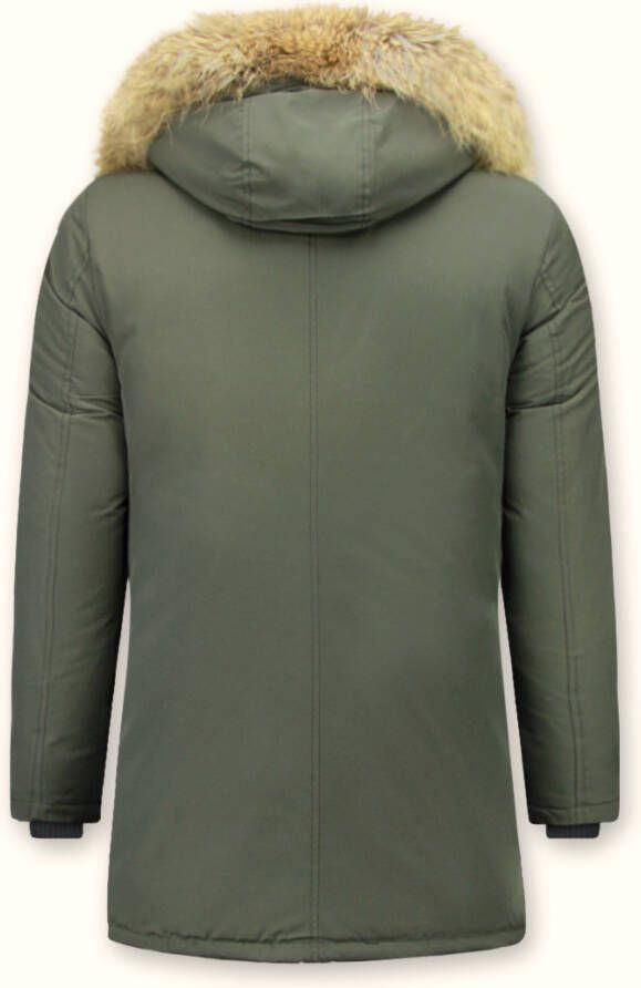 Parka Jas Enos Bontjassen Winterjas Lang Grote XL Bontkraag Parka -