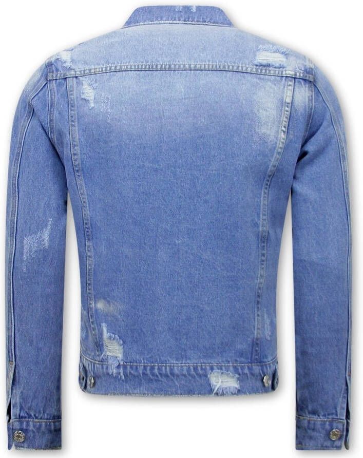 Enos Denim Spijkerjas Heren Rj9028 , Blauw, Heren