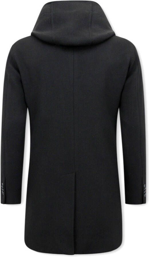 Enos Getailleerde mantel met capuchon