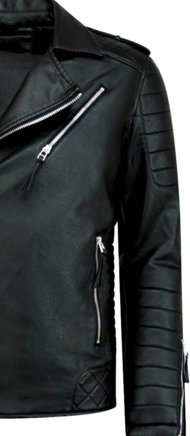 Leren Jas Enos Imitatie Leren Jas Motor Jack -