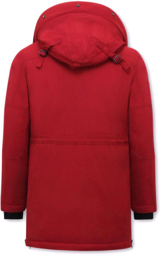 Enos Lange jas met capuchon