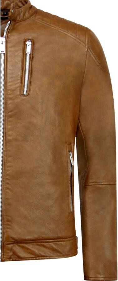 Leren Jas Enos Nep Leren Jas Motor Jack -