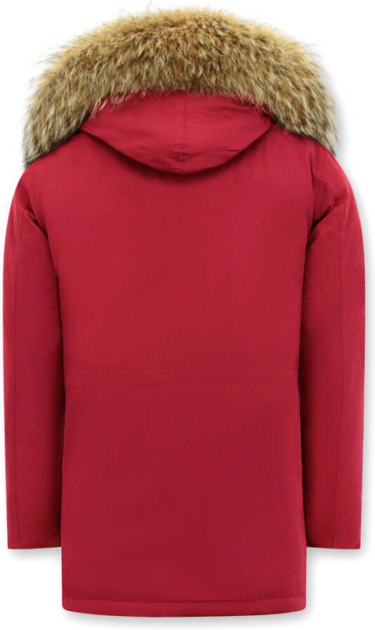 Enos Parka winterjas met grote echte bontkraag