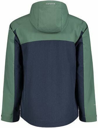 Icepeak outdoor jas Breedsville groen/donkerblauw