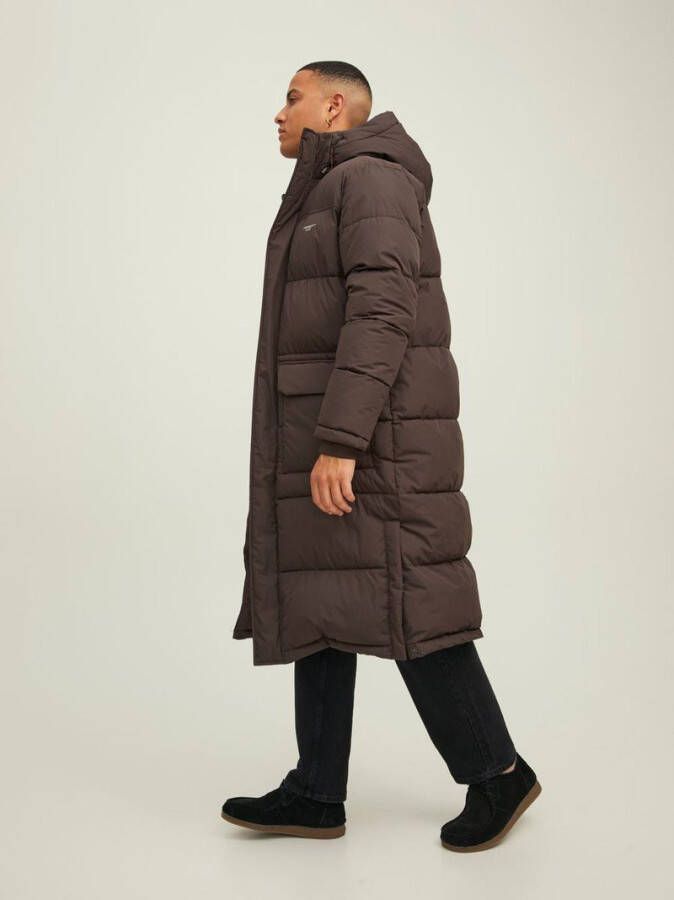 jack & jones Gewatteerde jas lange capuchon