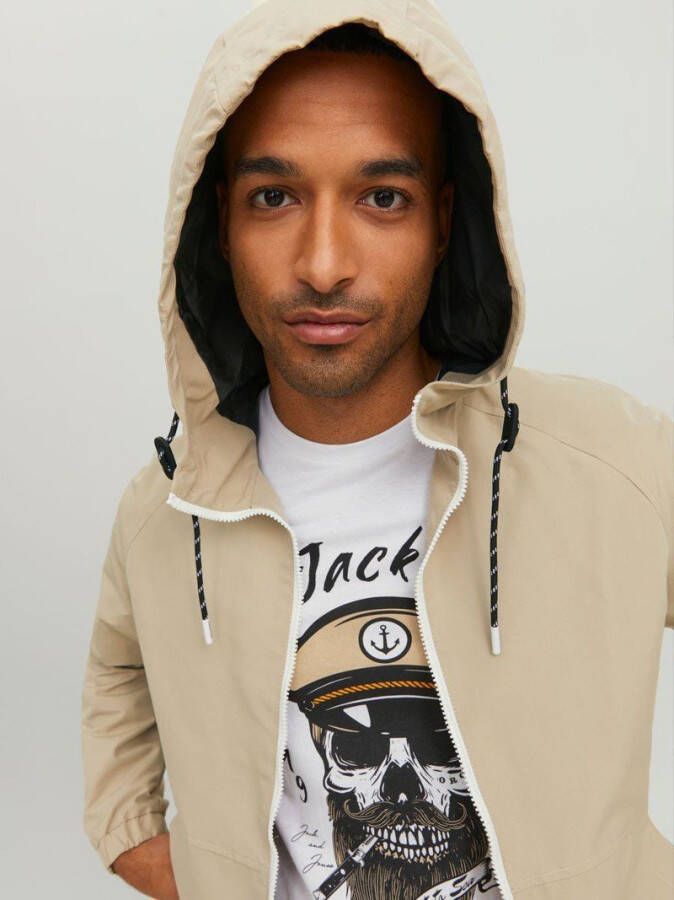 jack & jones Jack versterkte capuchon rand
