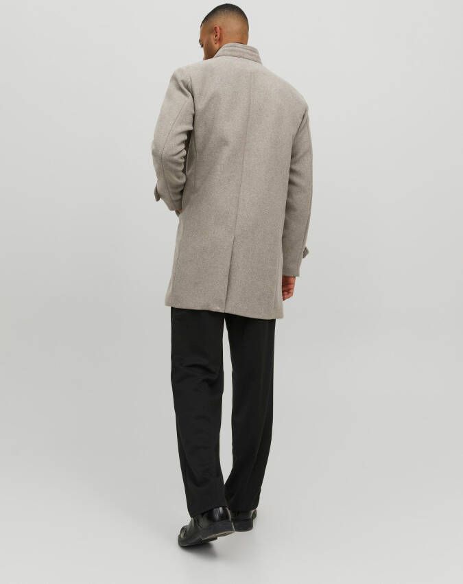 jack & jones Jprblamelton wollen jas snbruine rijst/structuur , Bruin, Heren