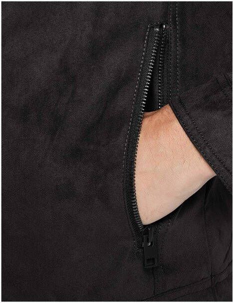 JACK & JONES ESSENTIALS imitatieleren jack JJEWARNER zwart