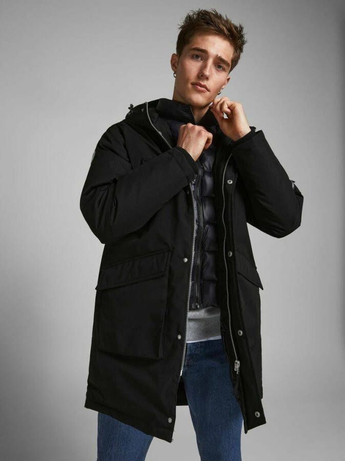 JACK & JONES ORIGINALS parka winterjas JORTERRAZZO black