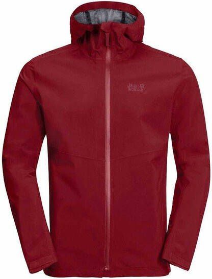 Jack Wolfskin JWP Shell Jas Donkerrood