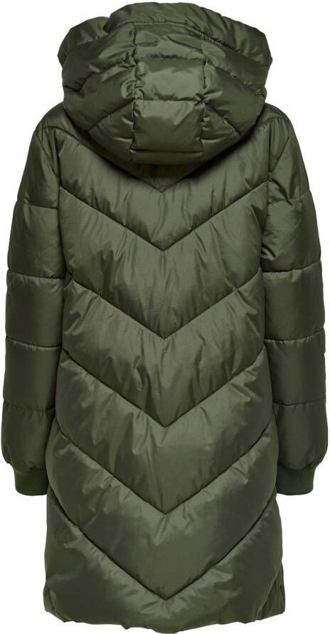 Jacqueline de Yong Jdyskylair gevoerde jas , Groen, Dames
