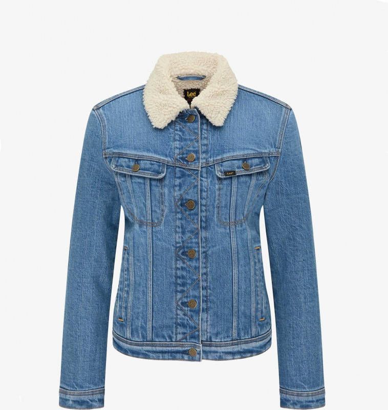 Lee Sherpa Rider Jacket , Blauw, Dames
