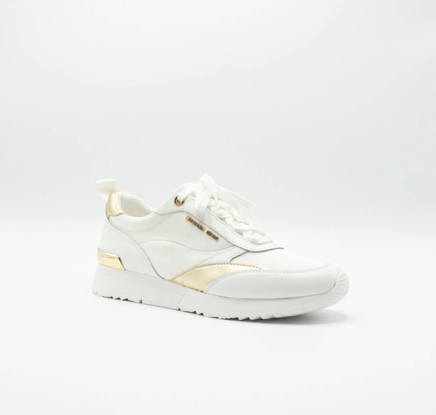 Michael Kors Witte Lage Sneakers Allie Stride Trainer