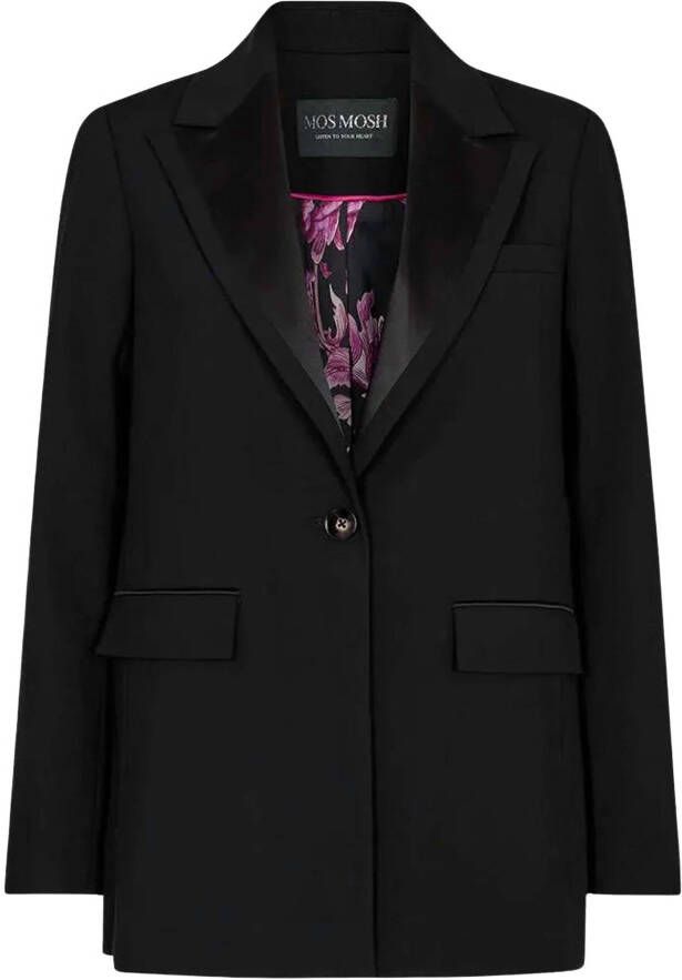 MOS MOSH Bine leia blazer met klepzakken en schoudervulling