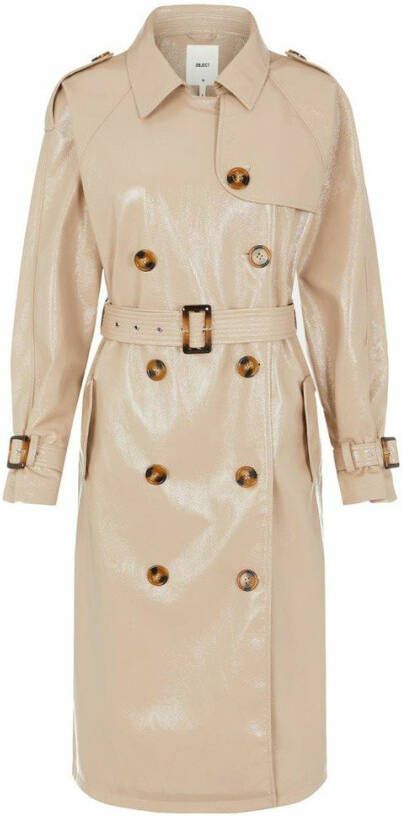 Object Trenchcoat glanzend