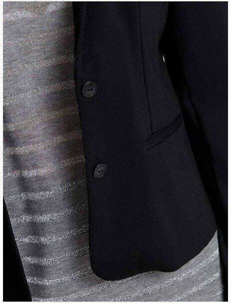 Only Dames blazer jas alleen Poptrash Life , Zwart, Dames