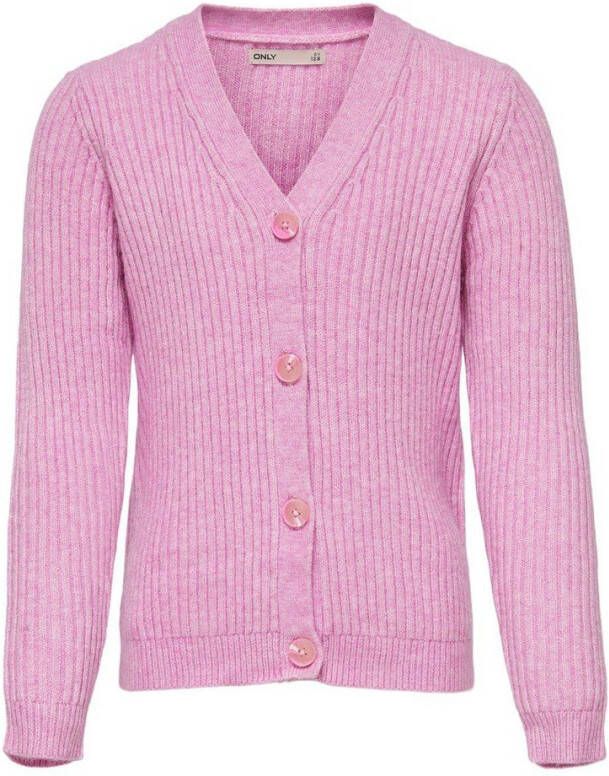 Only Gebreid vest rib