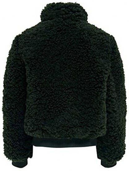 ONLY KIDS tussenjas teddy Ellie donkergroen