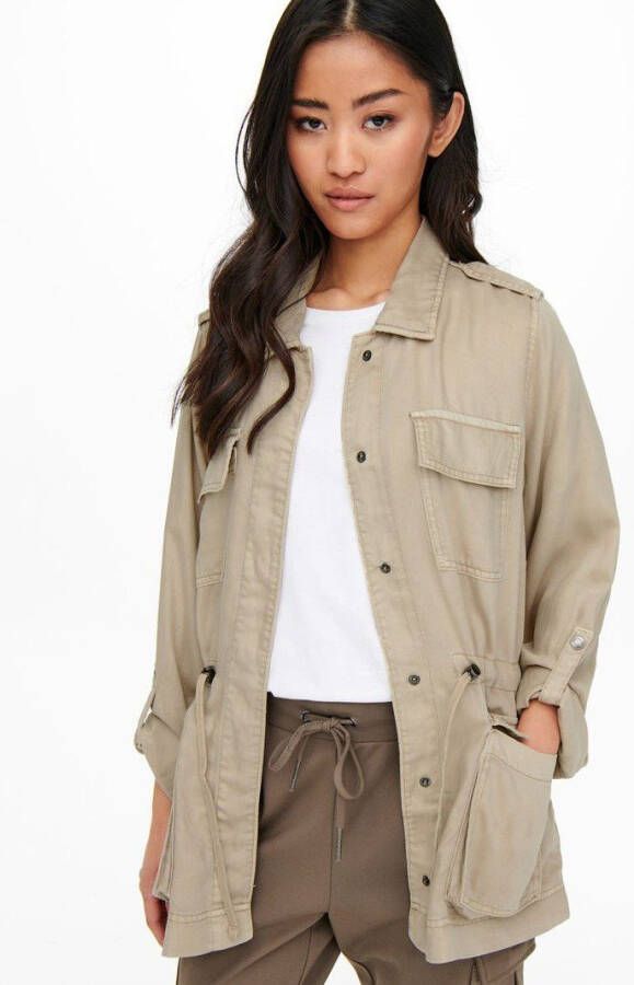 Only Kenia Life Utility Jacket , Beige, Dames