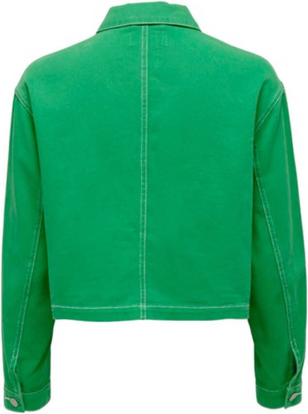 Only Denim Jackets , Groen, Dames