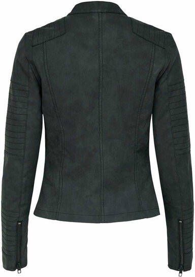 Only AVA Faux Leather Biker 15102997 , Zwart, Dames