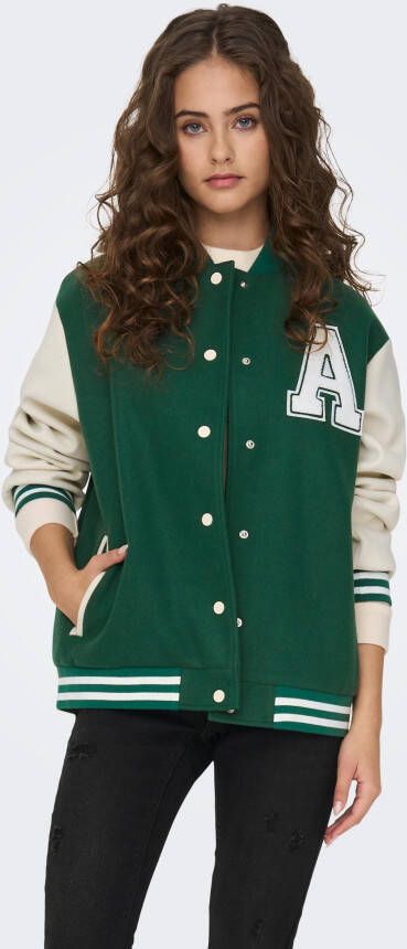 Only Osilja Life Bomber Jacket CC OTW Green Jacket/+Sleeve Cloud dance , Groen, Dames