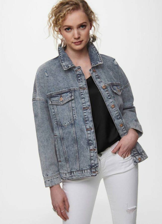 ONLY spijkerjasje ONLSAFE medium blue denim