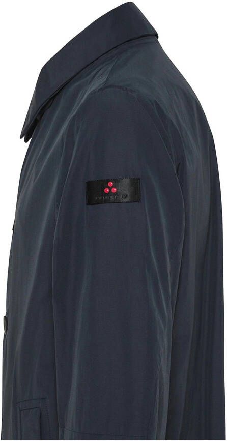 Peuterey Trench coat in laminated, three layered fabric , Blauw, Heren