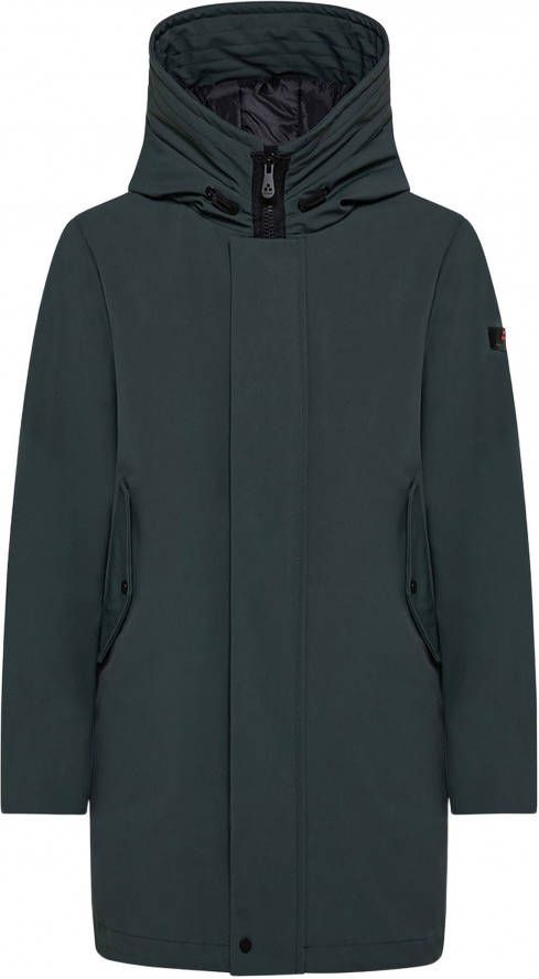 Peuterey Gladde, drievoudige Layer Parka , Groen, Heren