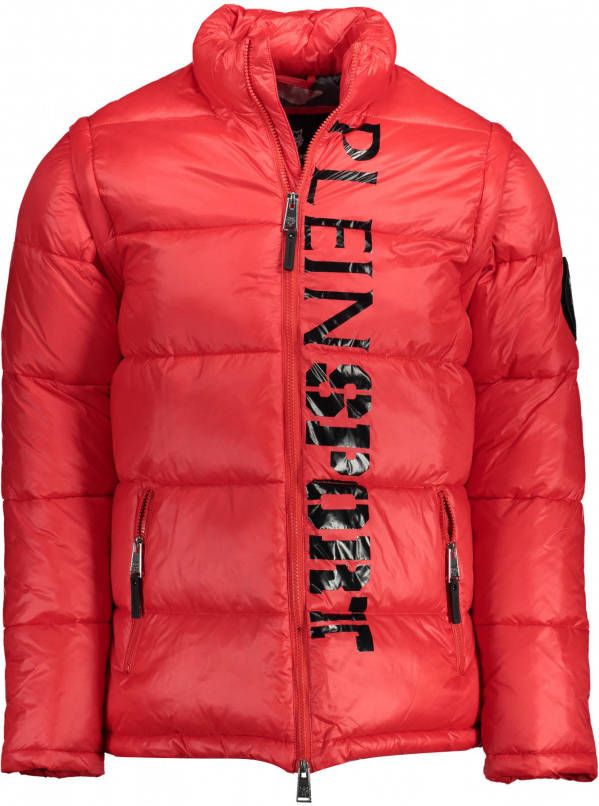 Philipp Plein Sport Vertical Logo Padded Jacket , Blauw, Heren