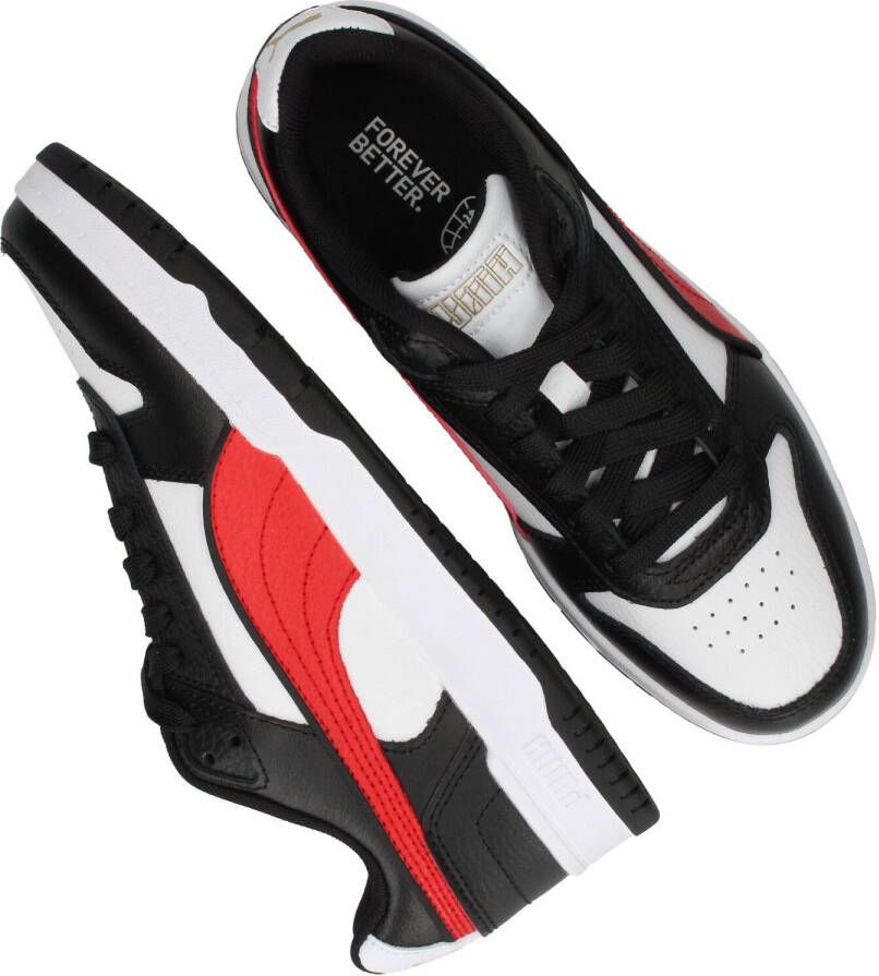 Puma RBD Game Low Sneaker Jongens Zwart/Wit/Rood
