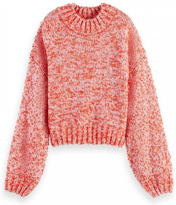 Scotch & Soda 164736 4527 scotch en soda relaxed fit crew neck boucle sweater elvis rose