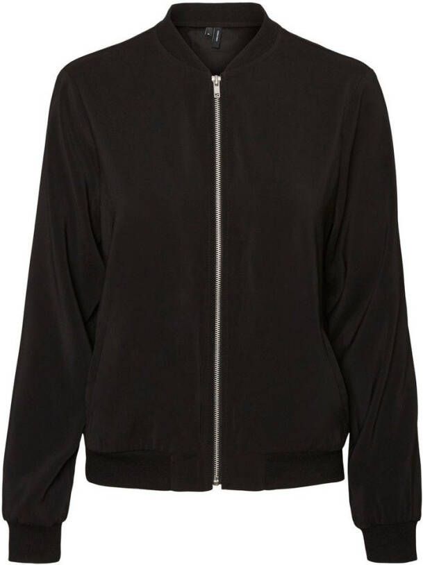 Vero Moda Coco ls Bomber , Zwart, Dames