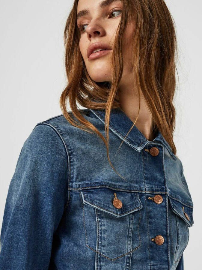 VERO MODA spijkerjasje VMTINE met biologisch katoen medium blue denim