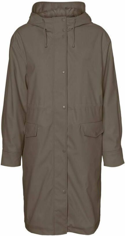VERO MODA coated jas VMASTAOLIVIA bruin